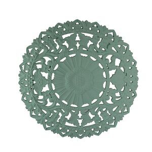24 Inch Mint MDF Filigree Wall Art Home Decor Sculpture Decorative Floral Plaque